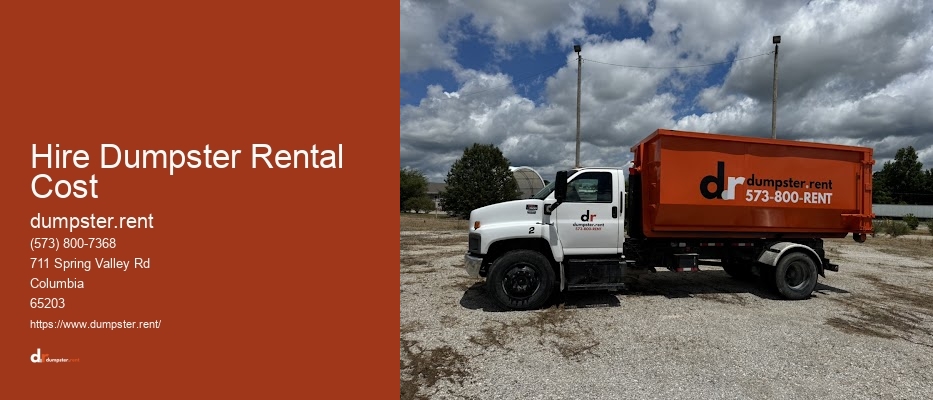 Hire Dumpster Rental Cost