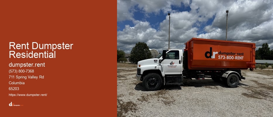 Rent Dumpster Residential